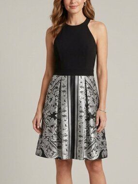 Le Chateau Black and White Dress